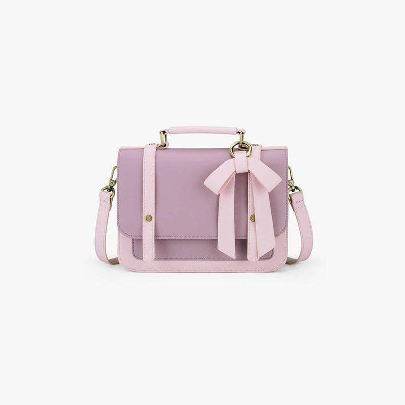 Ecosusi Vintage Bow Briefcase Small - Purple - Modern Quests