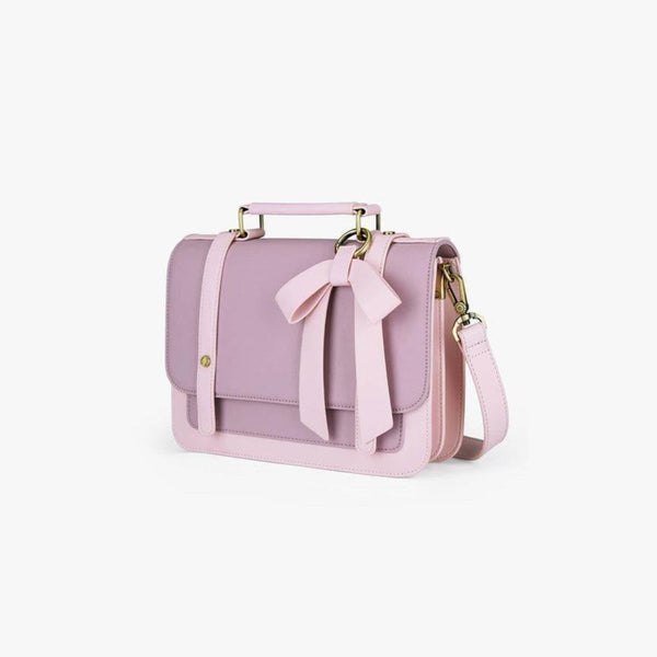 Ecosusi Vintage Bow Briefcase Small - Purple - Modern Quests