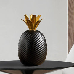 Enhabit Ananas Decorative Accent - Black