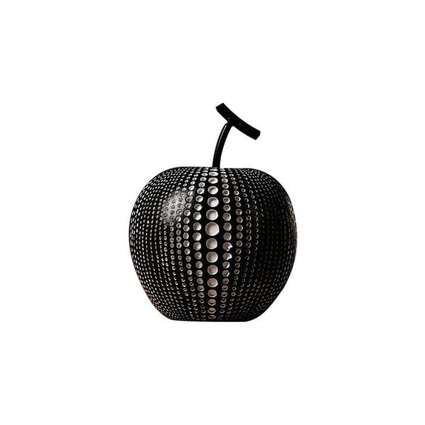 Enhabit Apple Resin Sculpture - Polka Black - Modern Quests