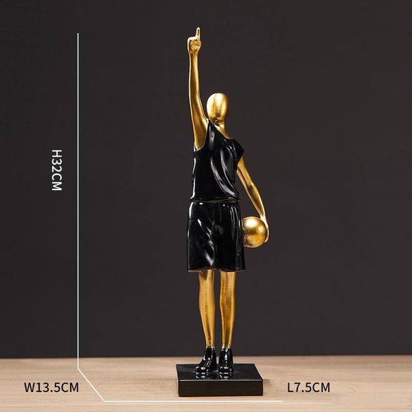 Enhabit Basketball MVP Decorative Sculpture - Black