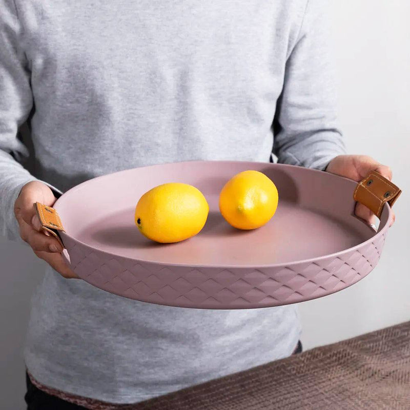 Enhabit Bern Ceramic Serving Tray - Pink