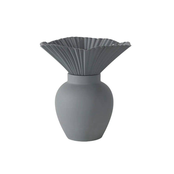 Enhabit Bouquet Porcelain Vase Large - Grey - Modern Quests