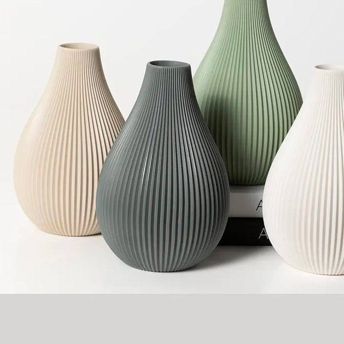 Enhabit Bud Porcelain Vase - Grey - Modern Quests