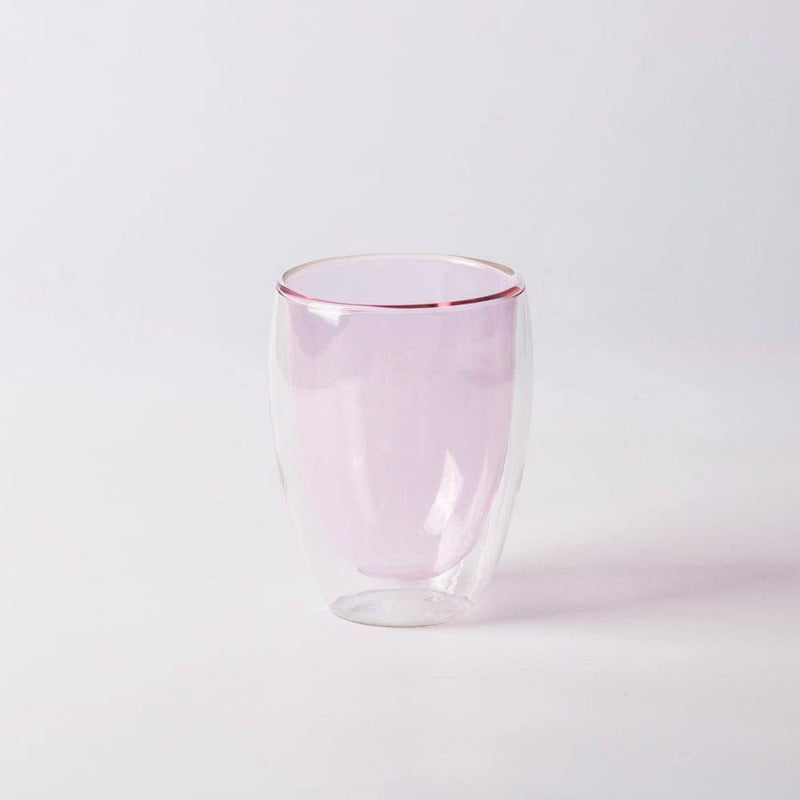 Enhabit Cafe Double Wall Glass Medium - Pink - Modern Quests