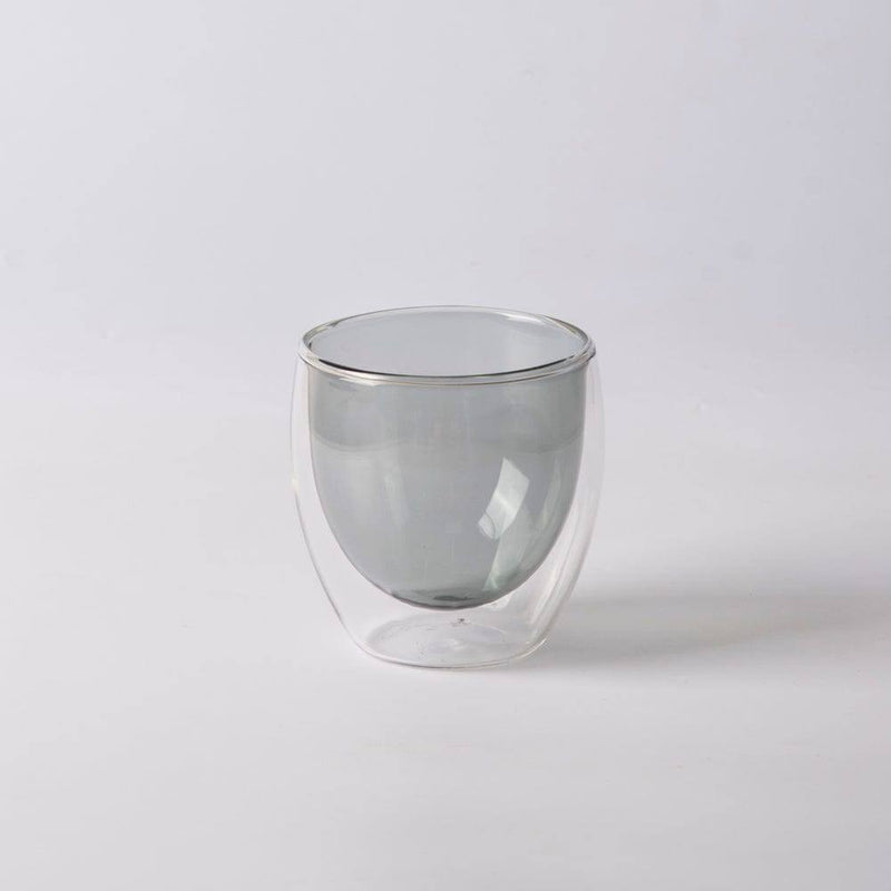 Enhabit Cafe Double Wall Glass Small - Grey - Modern Quests