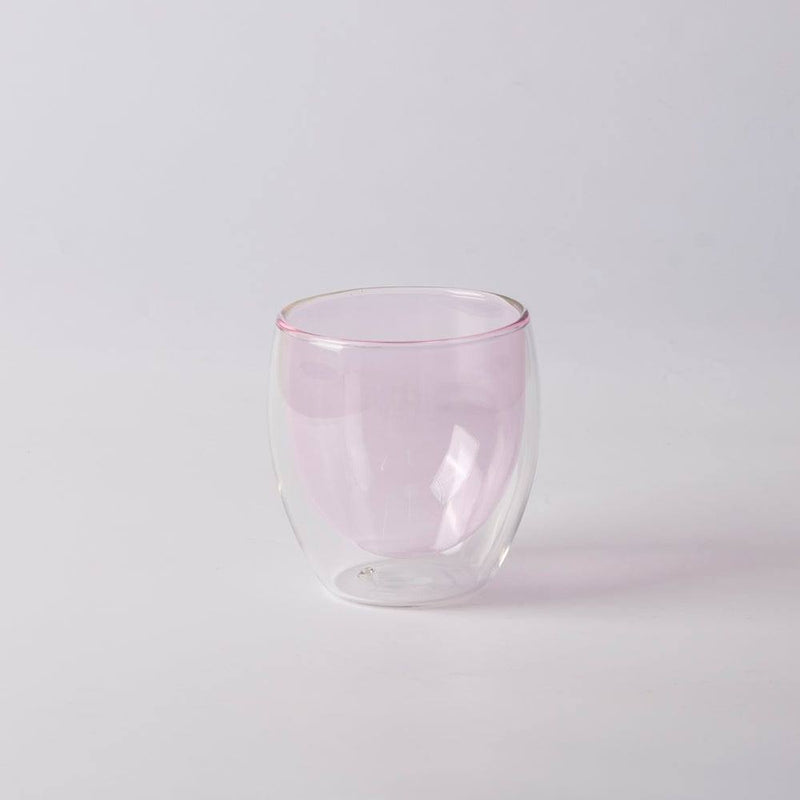 Enhabit Cafe Double Wall Glass Small - Pink - Modern Quests