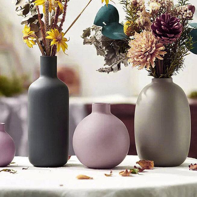Enhabit Ceramic Bulb Vase Small - Light Purple