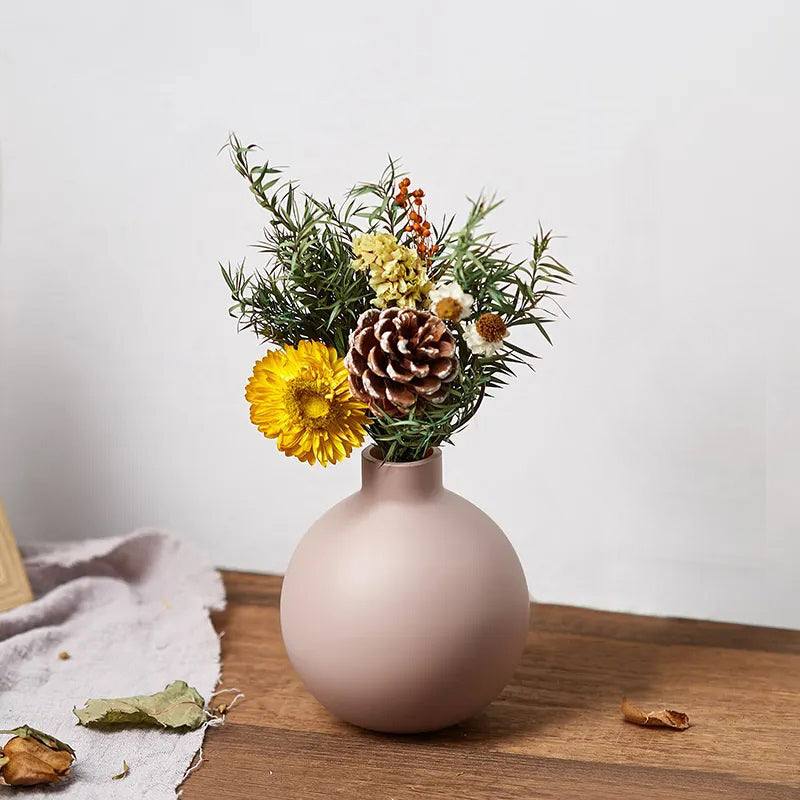 Enhabit Ceramic Bulb Vase Small - Pink