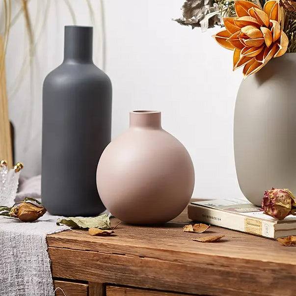 Enhabit Ceramic Bulb Vase Small - Pink