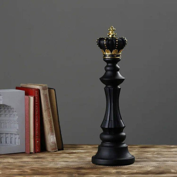 Enhabit Chess King Decorative Sculpture Large - Black