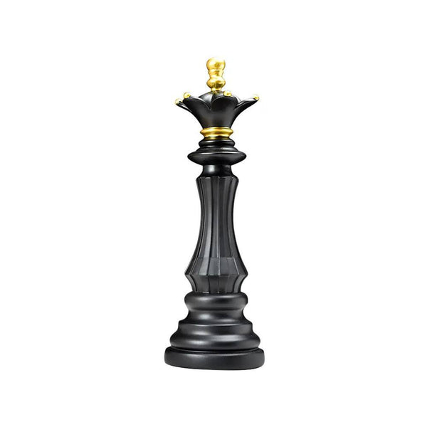 Enhabit Chess Queen Decorative Sculpture Large - Black