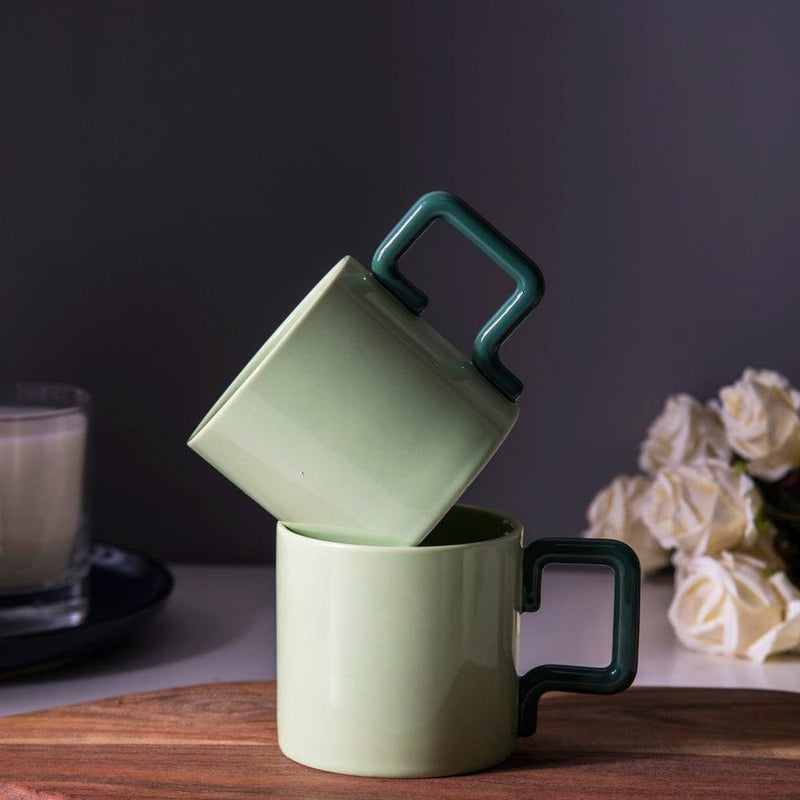 Enhabit Colores Coffee Mug - Shades of Green - Modern Quests