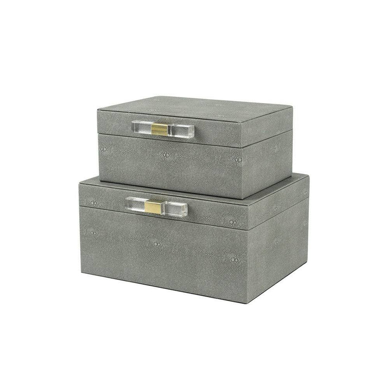 Enhabit Delve Deep Storage Boxes, Set of 2 - Sage Green