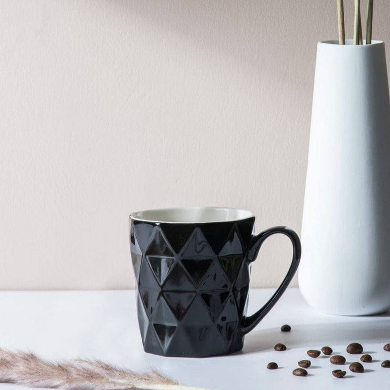 Enhabit Diamonds Coffee Mug - Black - Modern Quests