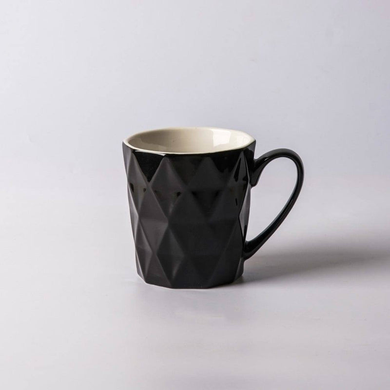 Enhabit Diamonds Coffee Mug - Black - Modern Quests