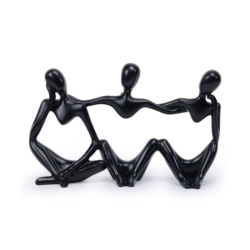 Enhabit Embrace Decorative Sculpture - Black - Modern Quests