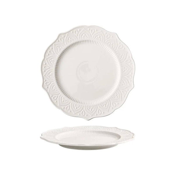 Enhabit Fleur Dinner Plate - Ivory