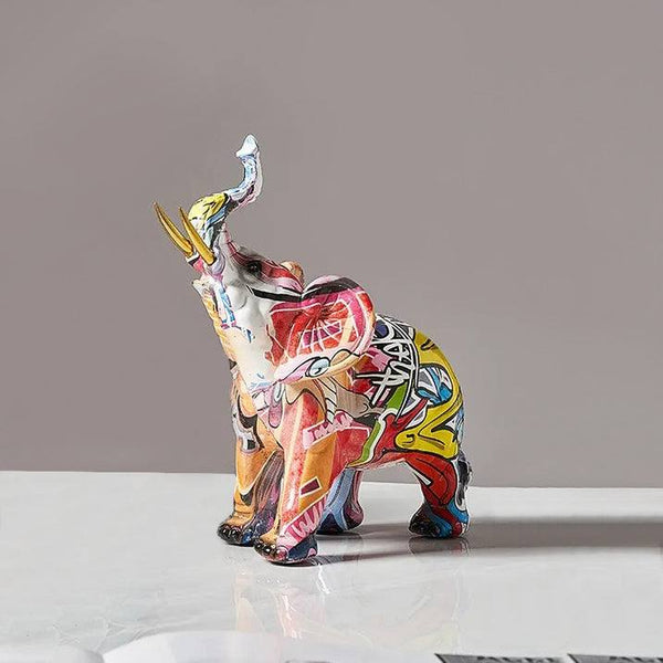 Enhabit Graffiti Elephant Decorative Sculpture Small - Modern Quests