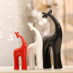 Enhabit Grupo Giraffe Sculptures, Set of 3 - Assorted