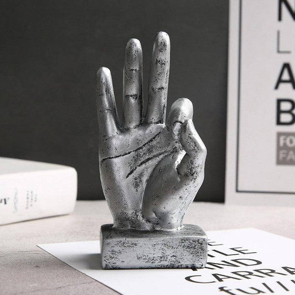 Enhabit Hand Gesture Sculpture Small - All Okay