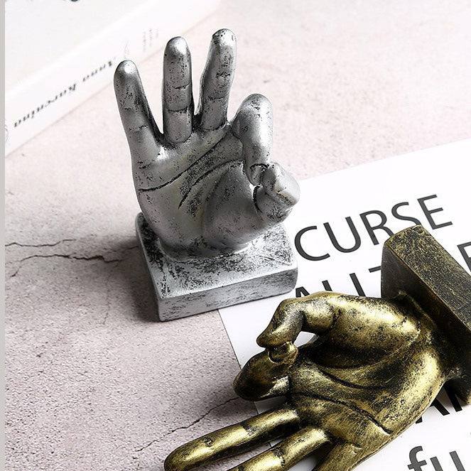 Enhabit Hand Gesture Sculpture Small - All Okay - Modern Quests