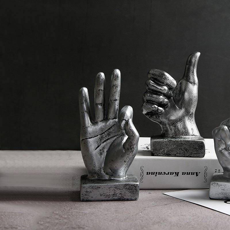 Enhabit Hand Gesture Sculpture Small - All Okay - Modern Quests