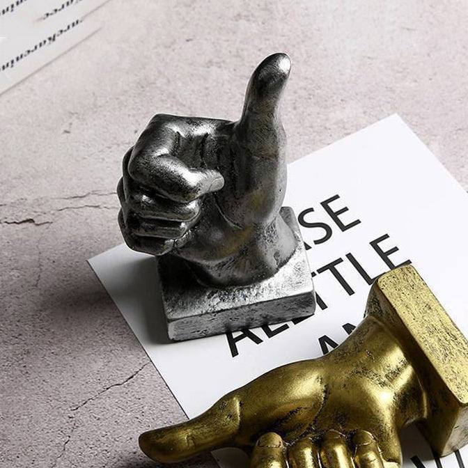 Enhabit Hand Gesture Sculpture Small - Thumbs Up - Modern Quests