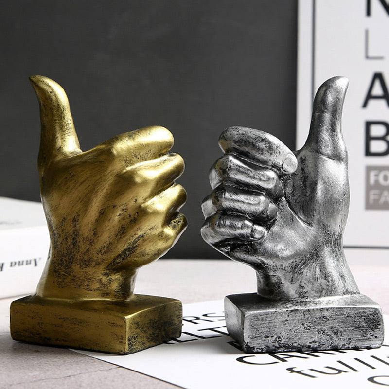 Enhabit Hand Gesture Sculpture Small - Thumbs Up - Modern Quests