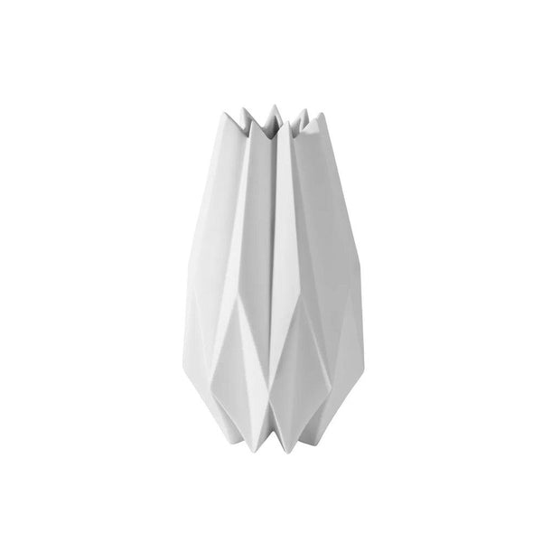 Enhabit Origami Porcelain Vase Tall - White