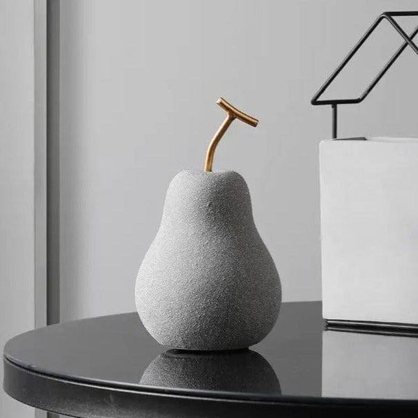 Enhabit Pear Decorative Accent - Concrete Grey - Modern Quests