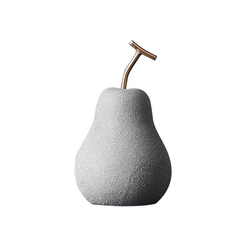 Enhabit Pear Decorative Accent - Concrete Grey