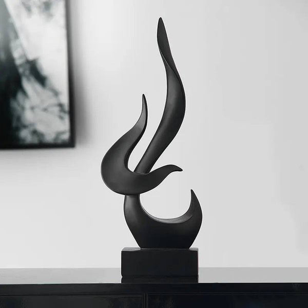 Enhabit Pinnacle Decorative Sculpture - Black - Modern Quests