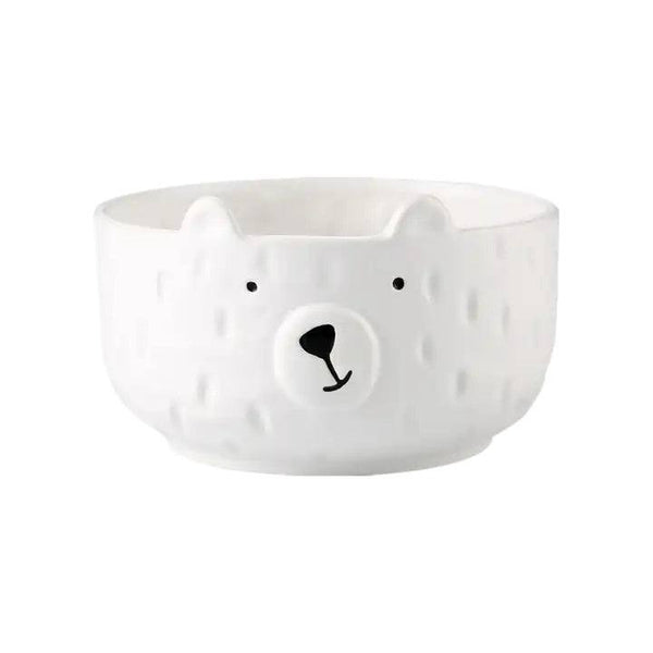 Enhabit Polar Bear Ceramic Bowl - White
