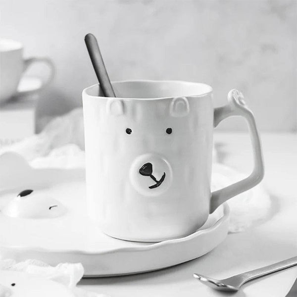 Enhabit Polar Bear Ceramic Mug - White