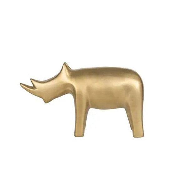 Enhabit Rhino Decor Accent - Gold