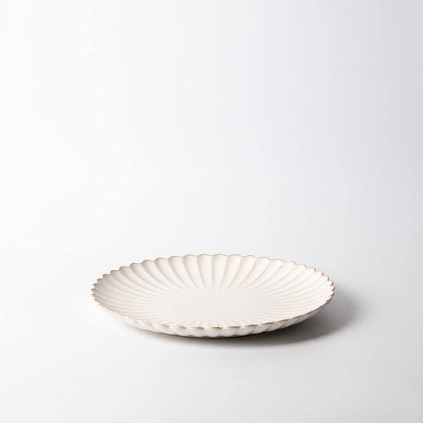 Enhabit Scallop Dinner Plate - Ivory