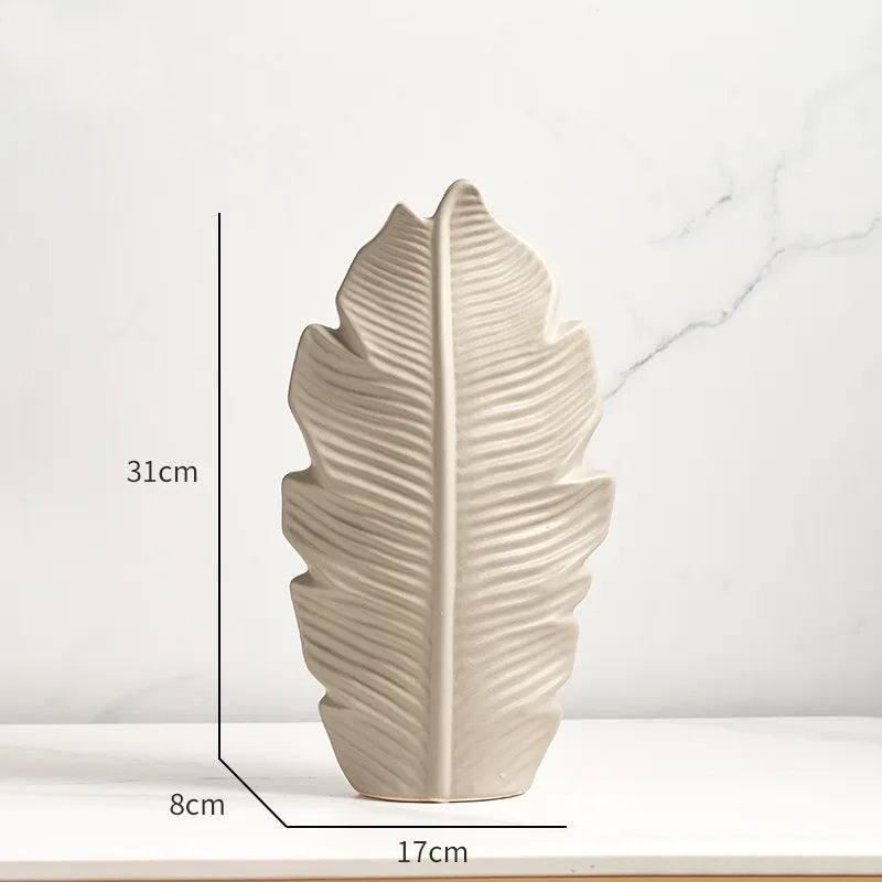 Enhabit Serrate Ceramic Slim Vase Large - Grey - Modern Quests