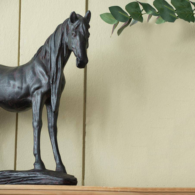 Enhabit Standing Horse Decorative Sculpture Large - Black