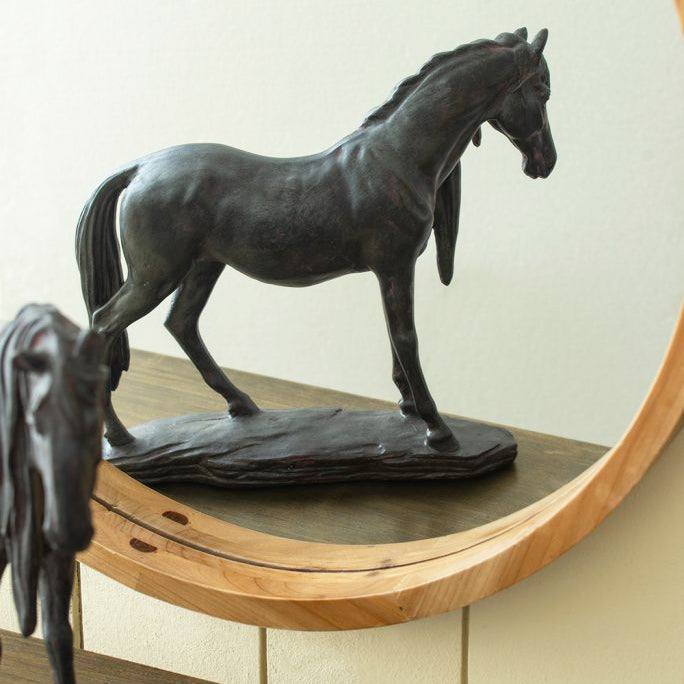 Enhabit Standing Horse Decorative Sculpture Large - Black