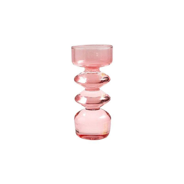 Enhabit Stem Glass Vase Small - Pink - Modern Quests