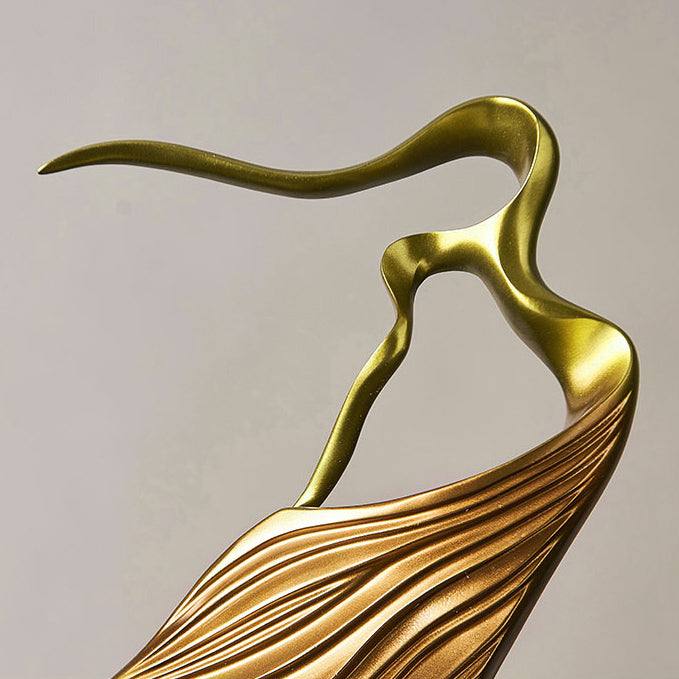 Enhabit Sway Decorative Sculptures, Set of 2 - Gold