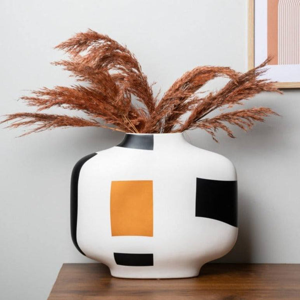 Enhabit Theo Abstract Vase XL - White