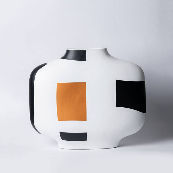 Enhabit Theo Abstract Vase XL - White