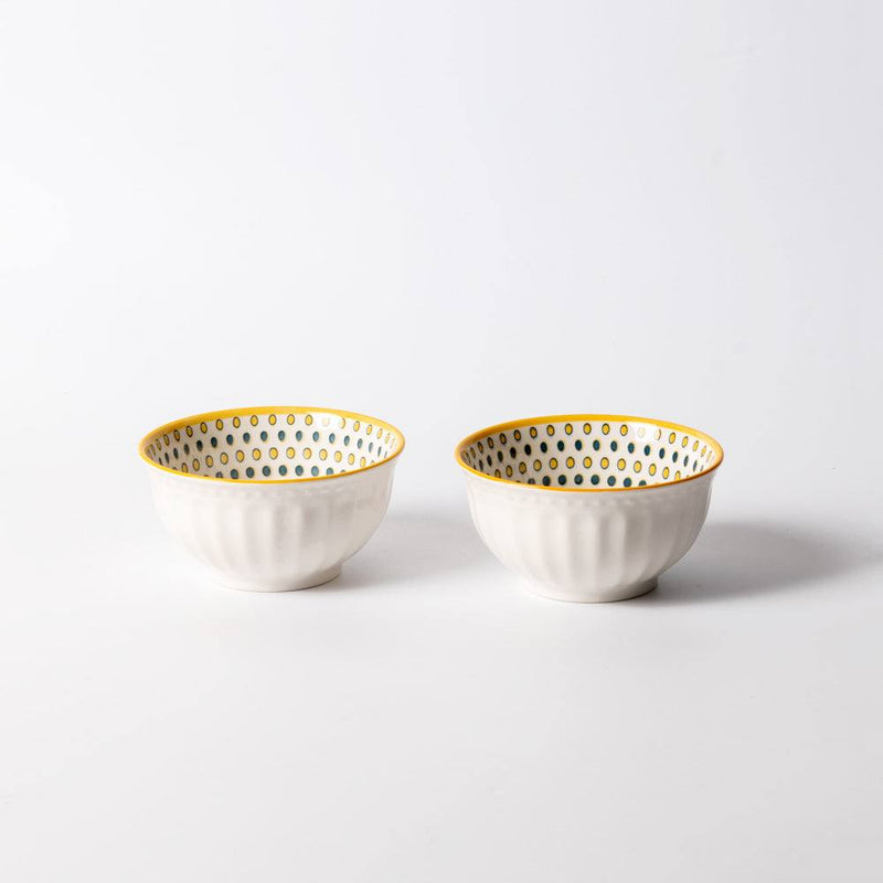 Enhabit Tuscan Dotted Small Bowls, Set of 2
