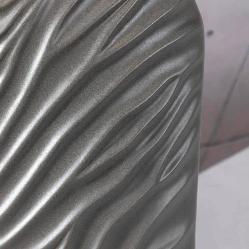 Enhabit Waves Ceramic Vase - Graphite Grey