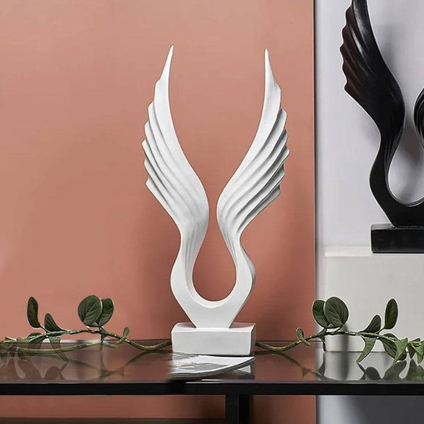 Enhabit Wings Decorative Sculpture - White