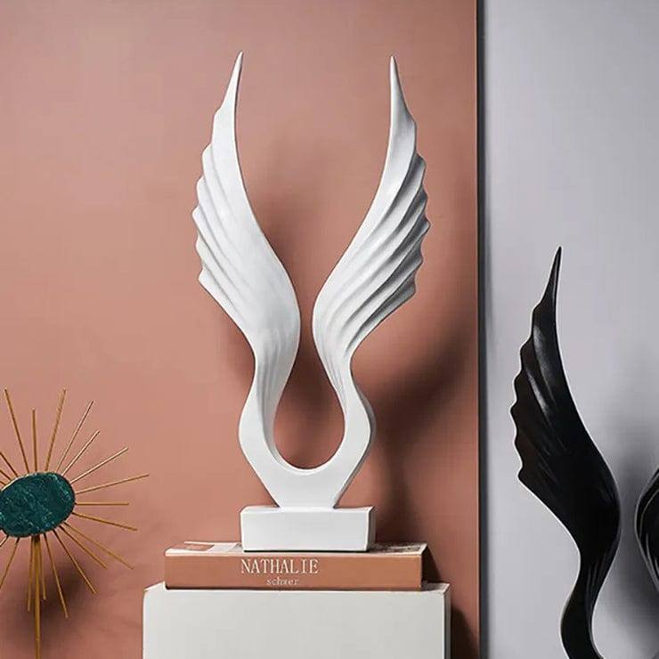 Enhabit Wings Decorative Sculpture - White - Modern Quests
