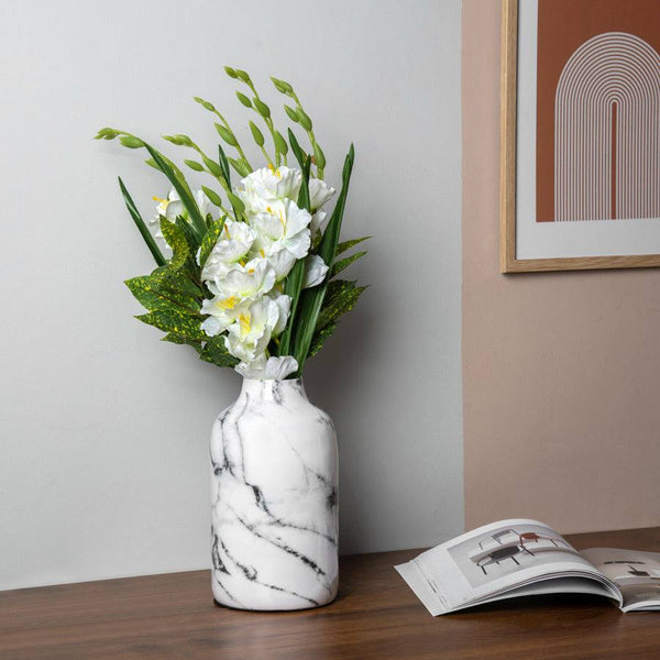 ESQ Living Alina Vase Medium - White Marble