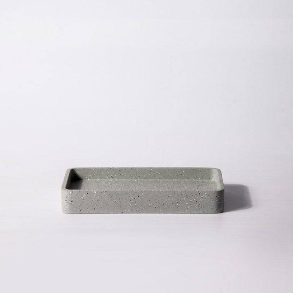 ESQ Living Concrete Valet Tray - Speckled Grey